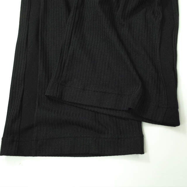 Robes＆Confections 22SS Washable Stretch Rib Side Stripe Easy Pants リブサイドストライプイージーパンツ GRC-P12-510 2 黒 g7641_画像5