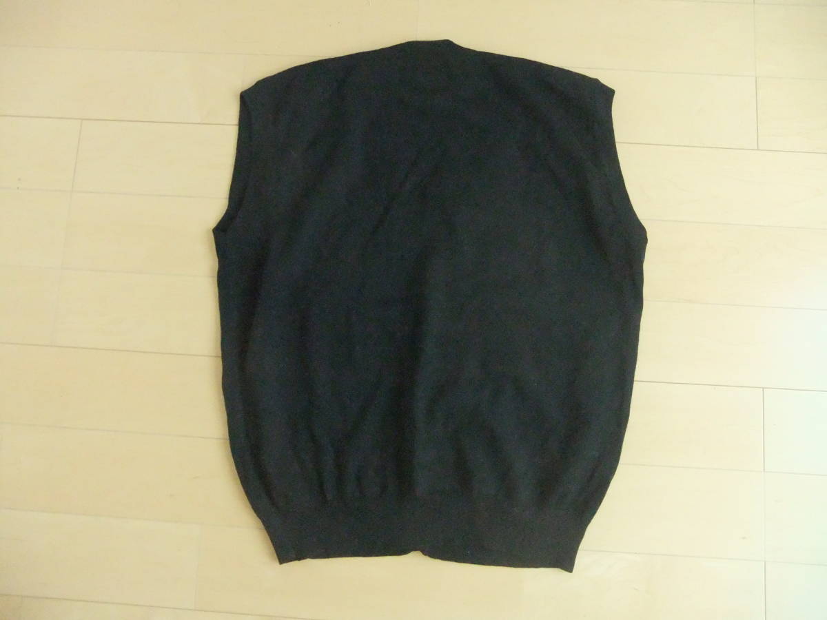 MADE IN ITALY ISTANTE WOOL VEST size 48 black black Italy made wool the best I Beck s goat 