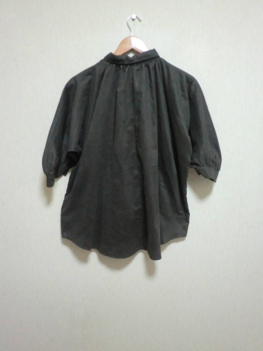  beautiful goods Kei Be efKBF Urban Research 7 minute sleeve shirt blouse feather woven soft material lady's tops brown group size:One