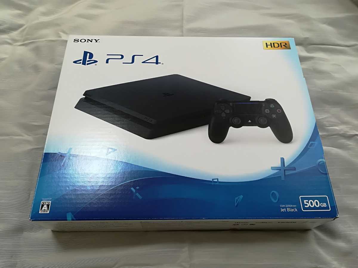 未使用品 ☆ PlayStation 4 ジェット・ブラック 500GB CUH-2200AB01