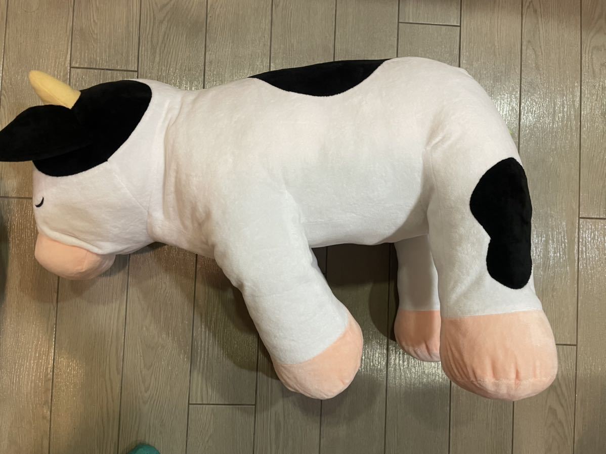 ♪ぬいぐるみ BIGぬいぐるみ うし　牛　COW くったり　綿詰めましたのでわりとパンパン　大きいサイズ　飾っていたもの　ゆうパックのみ♪_画像4