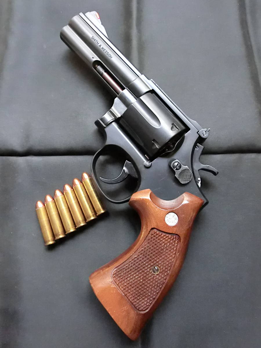 マルシン S&W M586 4in あぶない刑事 ブルーイング カスタム HW 木製