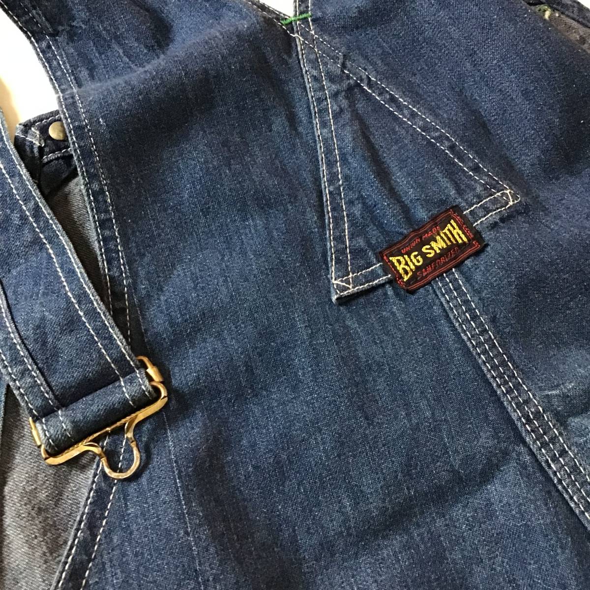 良品 50s BIG SMITH Vintage デニム オーバーオール ワークウエア 黒