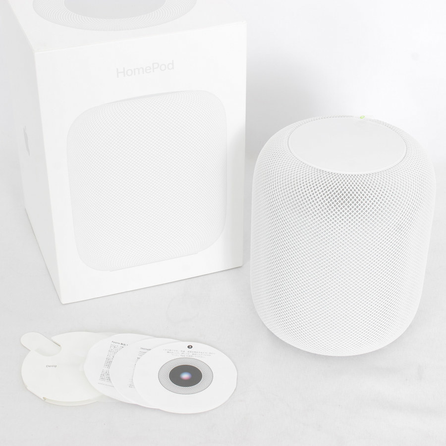 美品】Apple HomePod MQHV2J/A ホワイト スマートスピーカー ホーム