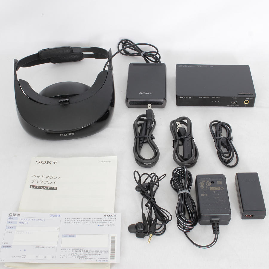 ソニー Personal 3D Viewer HMZ-T3 VR ヘッドマウントディスプレイ ...