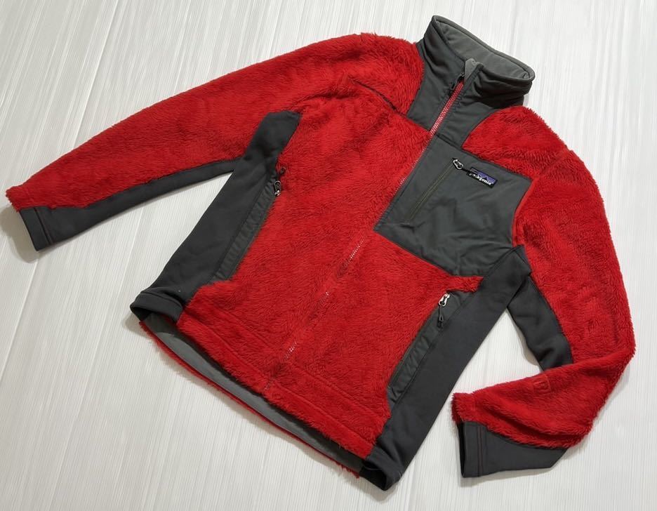 ■ patagonia パタゴニア■ 25700FA12 レギュレーター R3 ポーラテック ハイロフト フルジップ フリース ジャケット レッド S_画像1