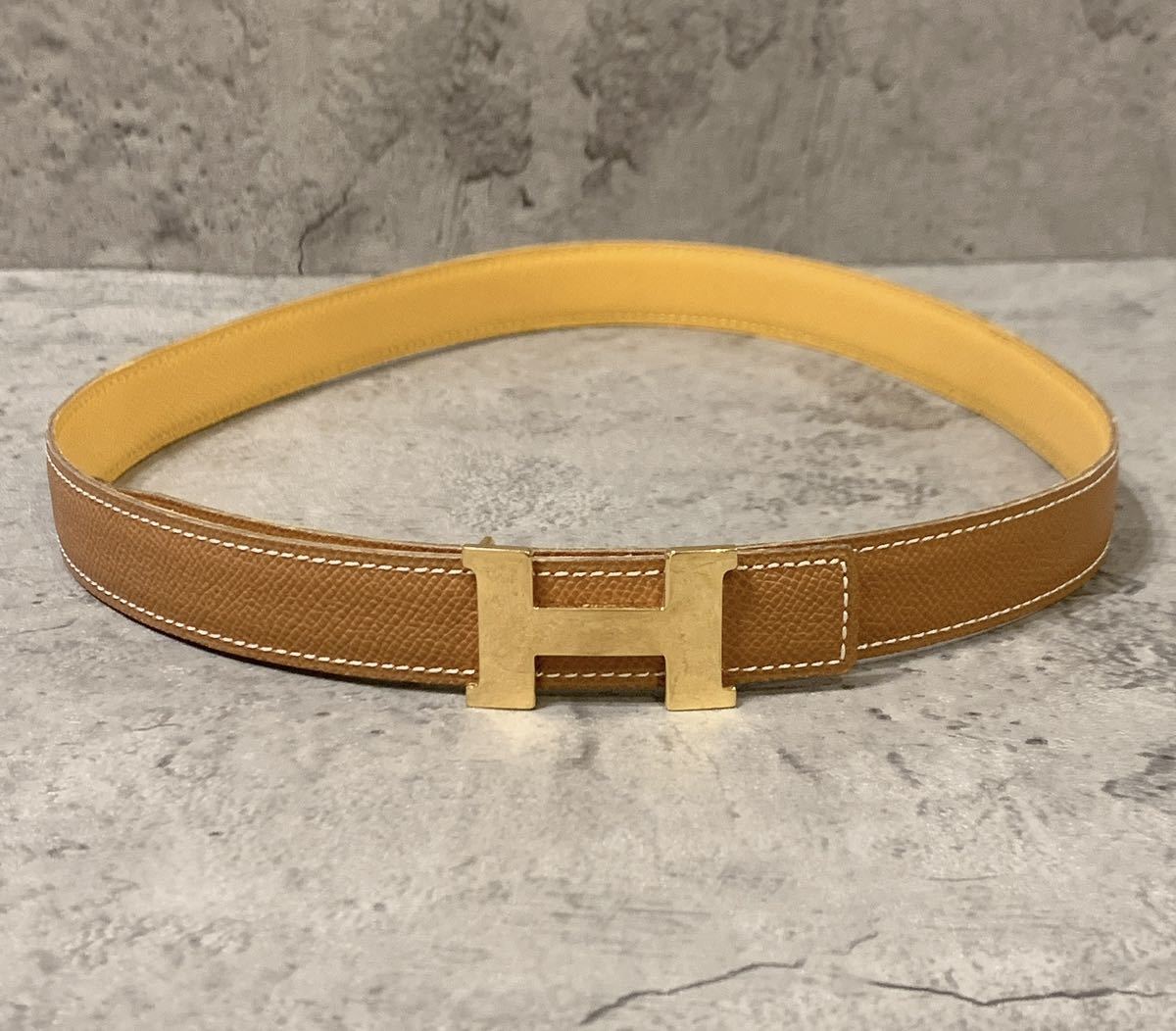 新品本物 HERMES エルメス リバーシブル ベルト コンスタンス