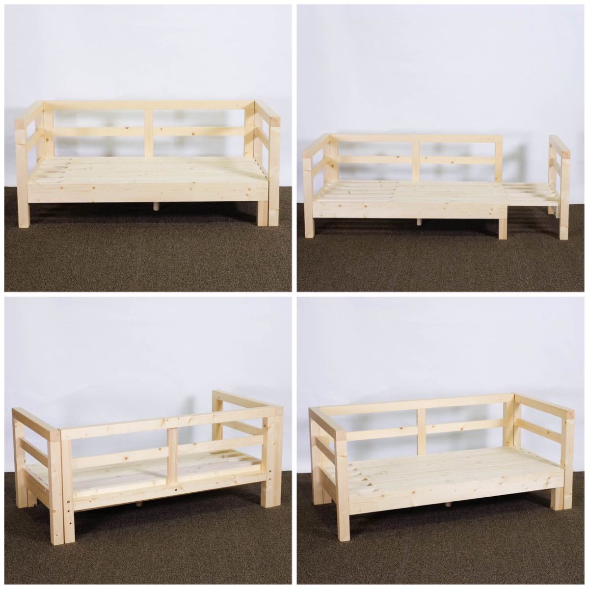  new goods Northern Europe pine sofa bed frame single goods . length sofa bed natural Country semi single 2 person 3 person rack base bad duckboard li rear 