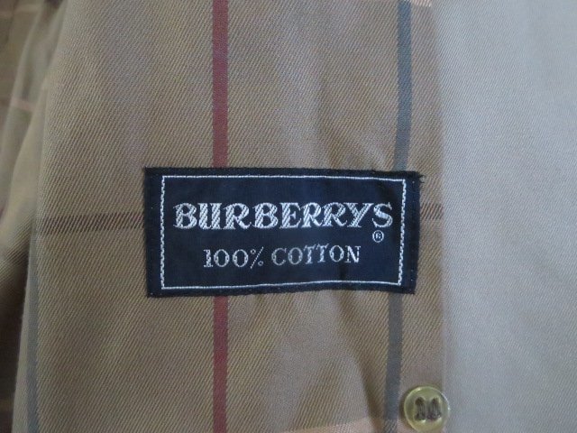 最高品質 ヴィンテージUK製Burberrysバーバリー トレンチコート 綿