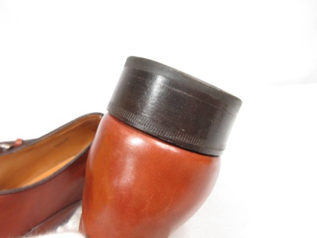 ■HH美品【ジョンロブ JOHN LOBB】VALE ベイル プサイドストラップシューズ 靴 (メンズ) size6.5D8000 チェスナットミスティ ★8MZA1334★_画像8