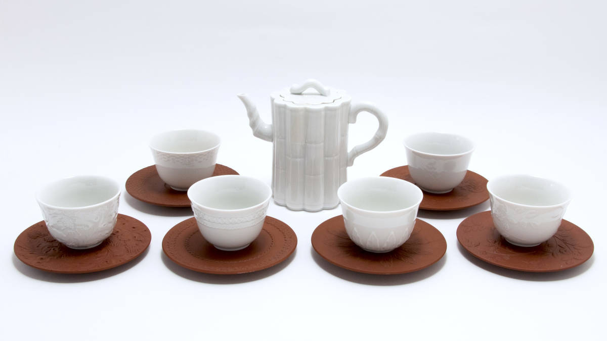 マイセン白磁 ３種煎茶器セット 茶碗-
