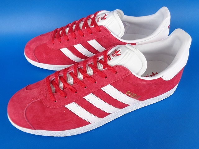 11692■新品 デッド 17年製 adidas GAZELEE アディダス ガッツレー 赤 白 スエード レッド 29 cm S76228_画像1