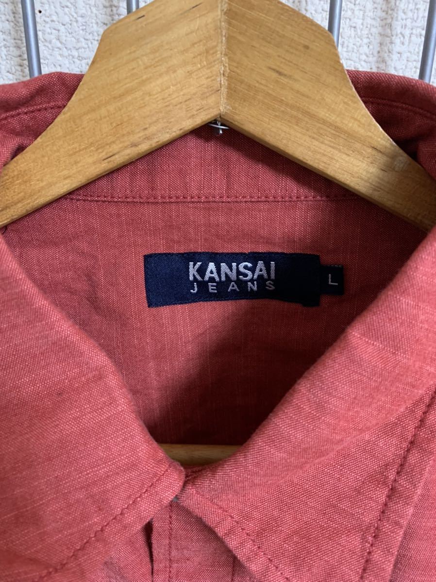 新品（タグ付き）［KANSAI JEANS］ 長袖シャツ Lサイズの画像2