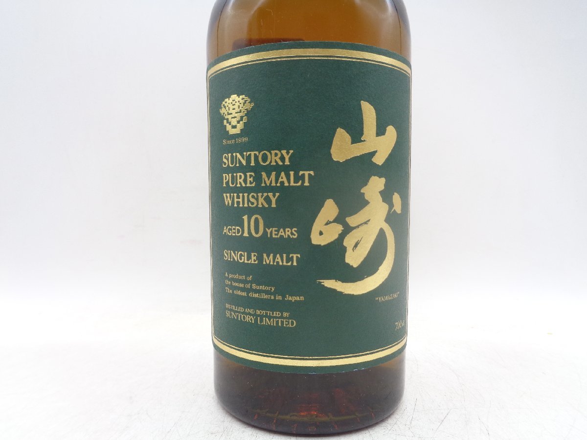 SUNTORY WHISKY サントリー ピュアモルト ウイスキー 山崎 10年