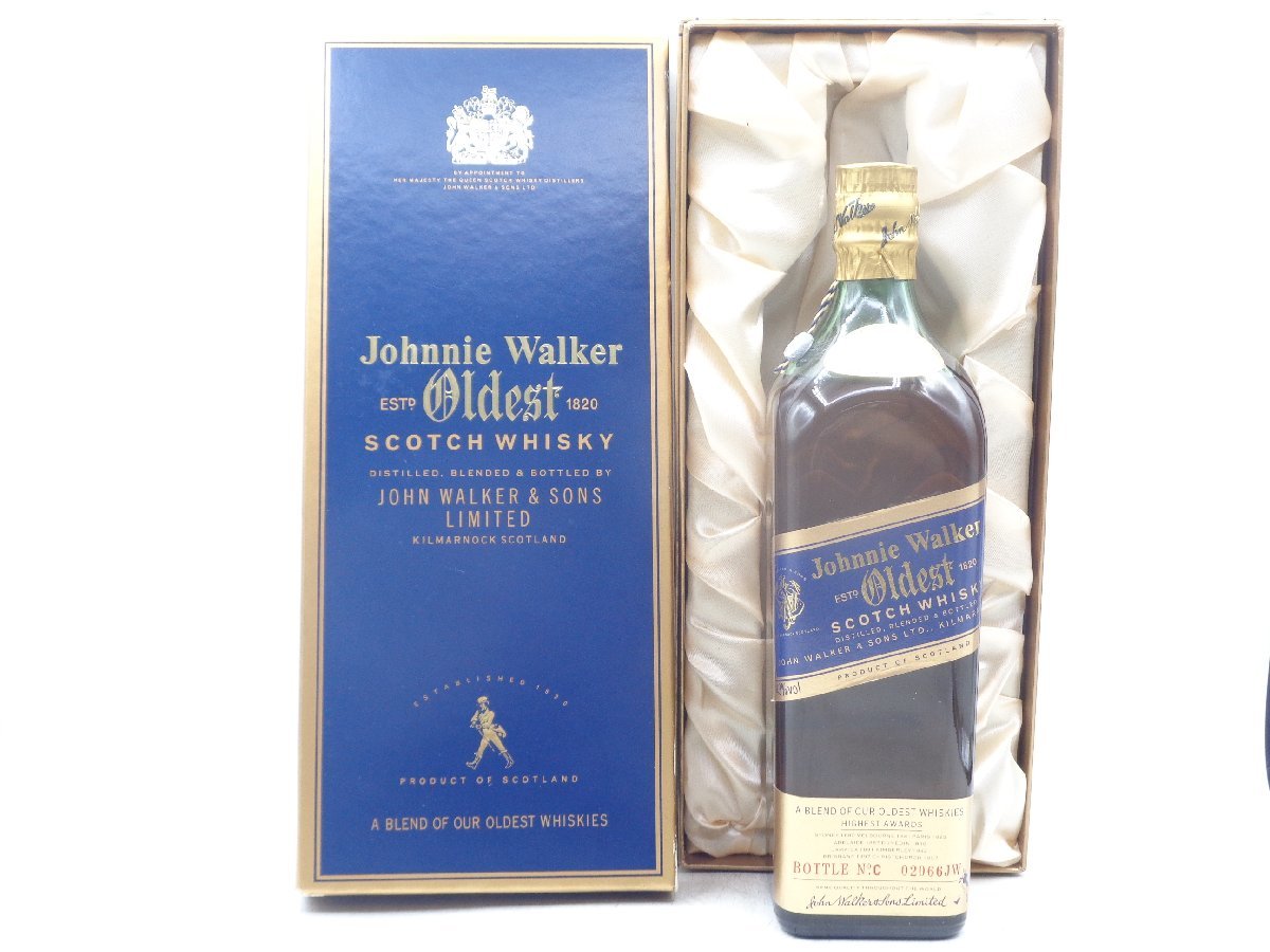 JOHNNIE WALKER OLDEST ジョニーウォーカー オールデスト ブルーラベル ウイスキー 750ml 箱入 未開封 古酒 旧ボトル  X162674
