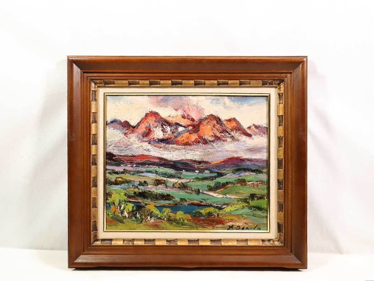 Yahoo!オークション - 真作 小川義二 油彩「阿蘇風景」画寸 45.5 Yahoo!オークション - 真作 小川義二 油彩「阿蘇風景」画寸 45.5