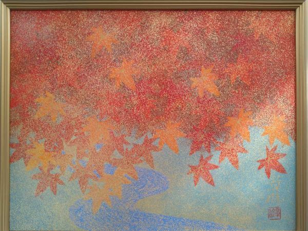 Yahoo!オークション - 真作 渡辺章雄 日本画「深秋」画寸 41cm Yahoo!オークション - 真作 渡辺章雄 日本画「深秋」画寸 41cm