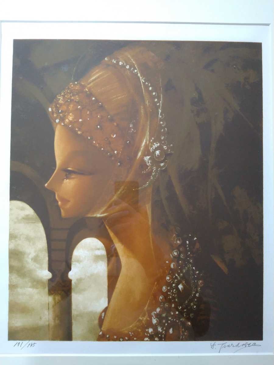 鶴岡義雄 マドモアゼル リトグラフ 絵画 Yahoo!オークション - 真作 鶴岡義雄 リトグラフ「マドモアゼル