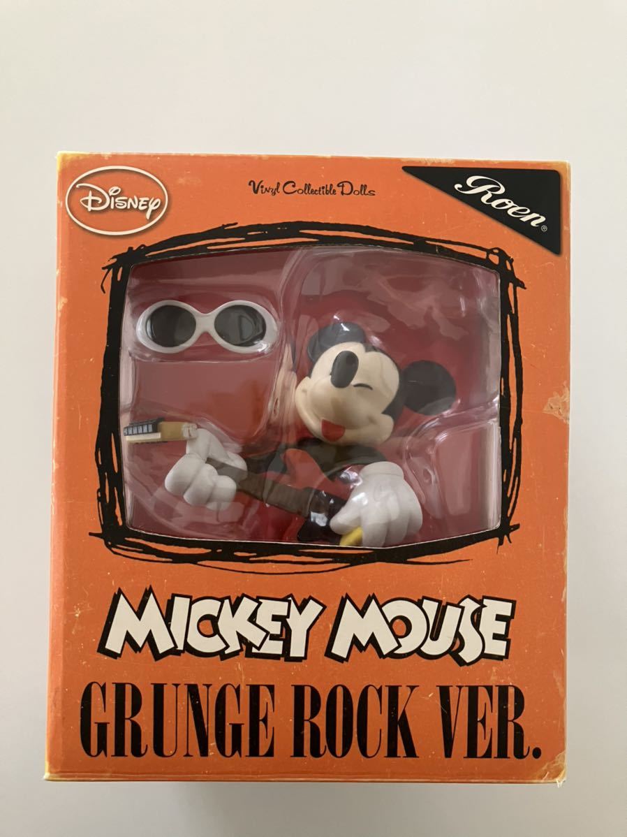 MICKEY MOUSE(ミッキーマウス)/Vinyl Collectible Dolls/GRUNGE ROCK Ver./MEDICOM TOY(メディコムトイ)フィギュア・ドール/Roen_画像1