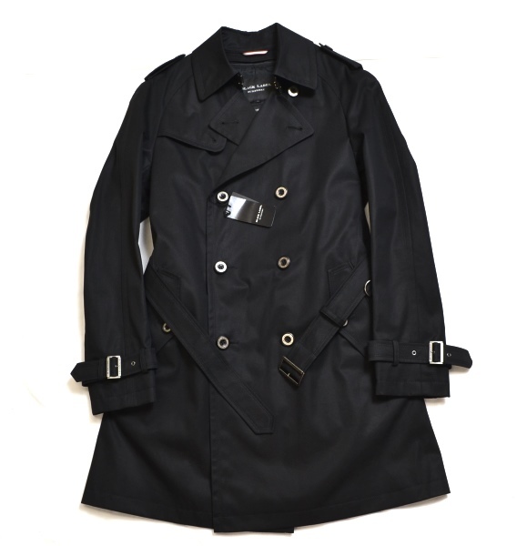 【新品】送料無料 BURBERRY BLACK LABEL バーバリーブラックレーベル 英国調ライナー付きトレンチコート Lサイズ 裏地ノバチェック 5596の画像4