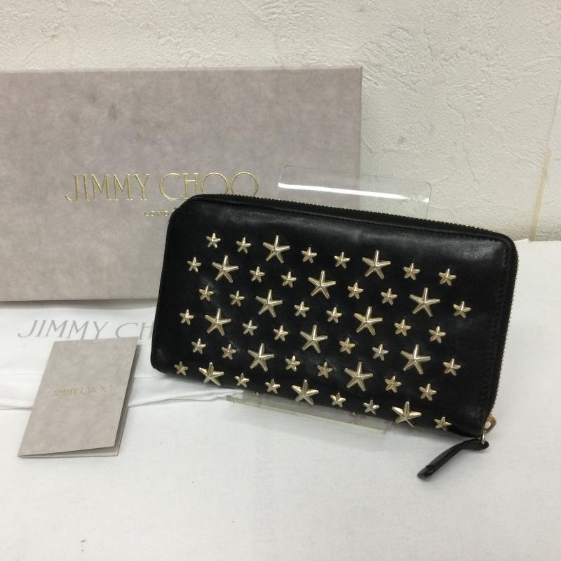 ットです JIMMY CHOO - JIMMY CHOO スタースタッズ ラウンドジップ