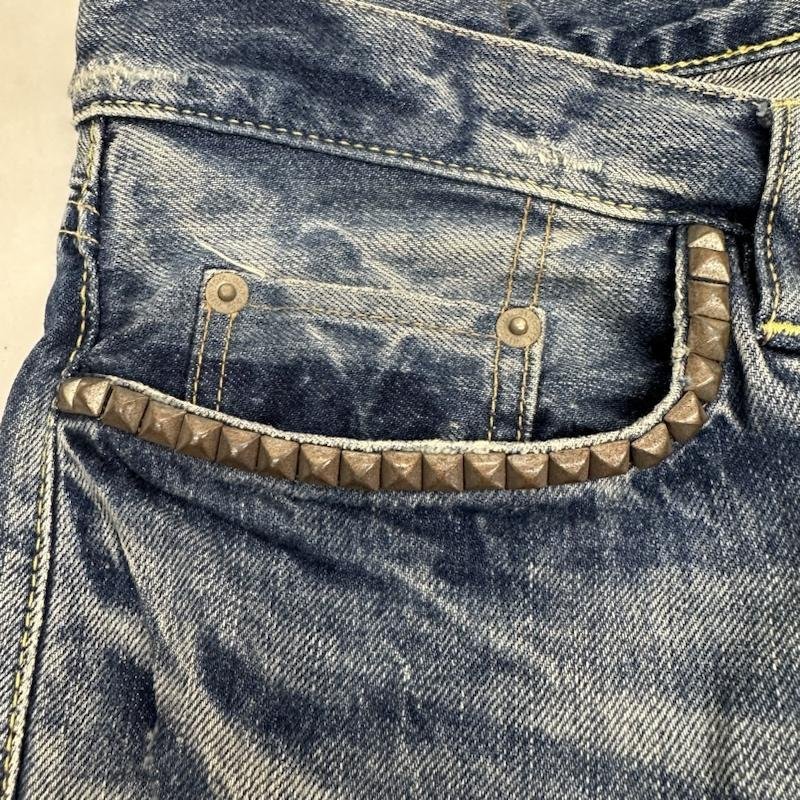 ヒステリックグラマー スタッズ ダメージ加工 デニム パンツ パンツ