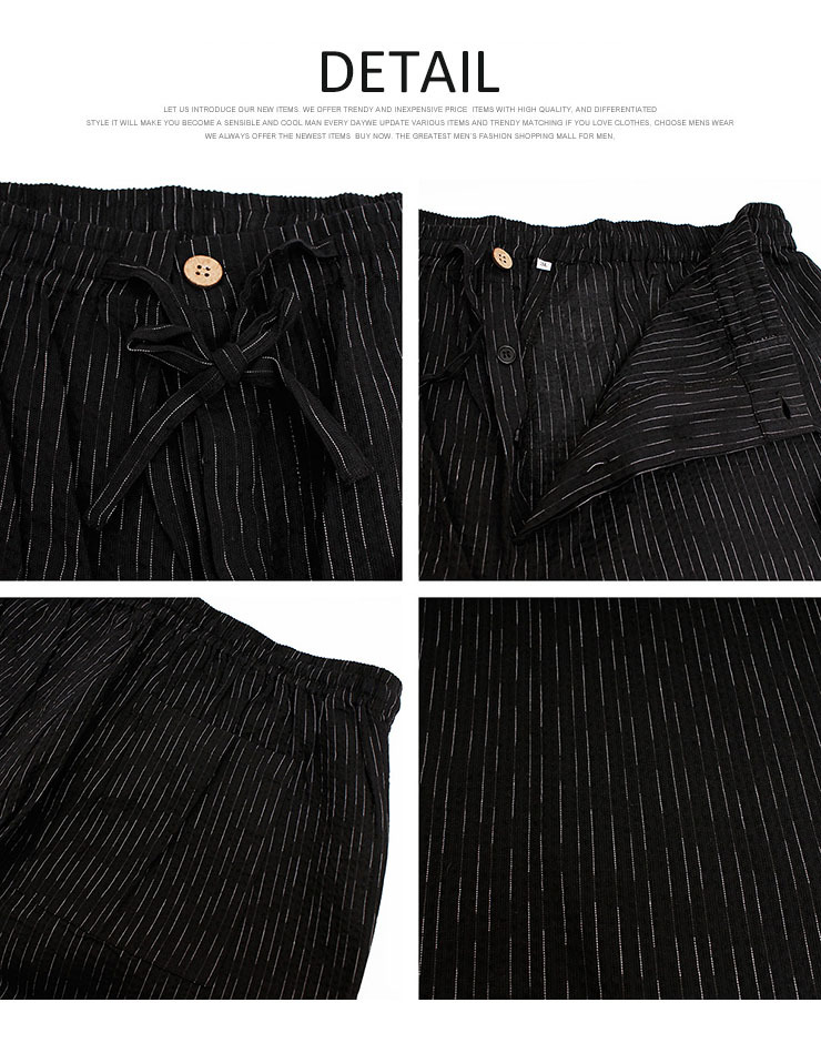 [ new goods ] LL D pattern jinbei men's ... weave peace pattern top and bottom .... setup plain stripe 