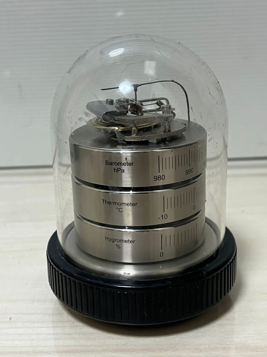 BARIGO バリゴ ドイツ製 ドーム型 温湿気圧計 温度計 気圧計 測定器 インテリア ディスプレイ 中古現状品