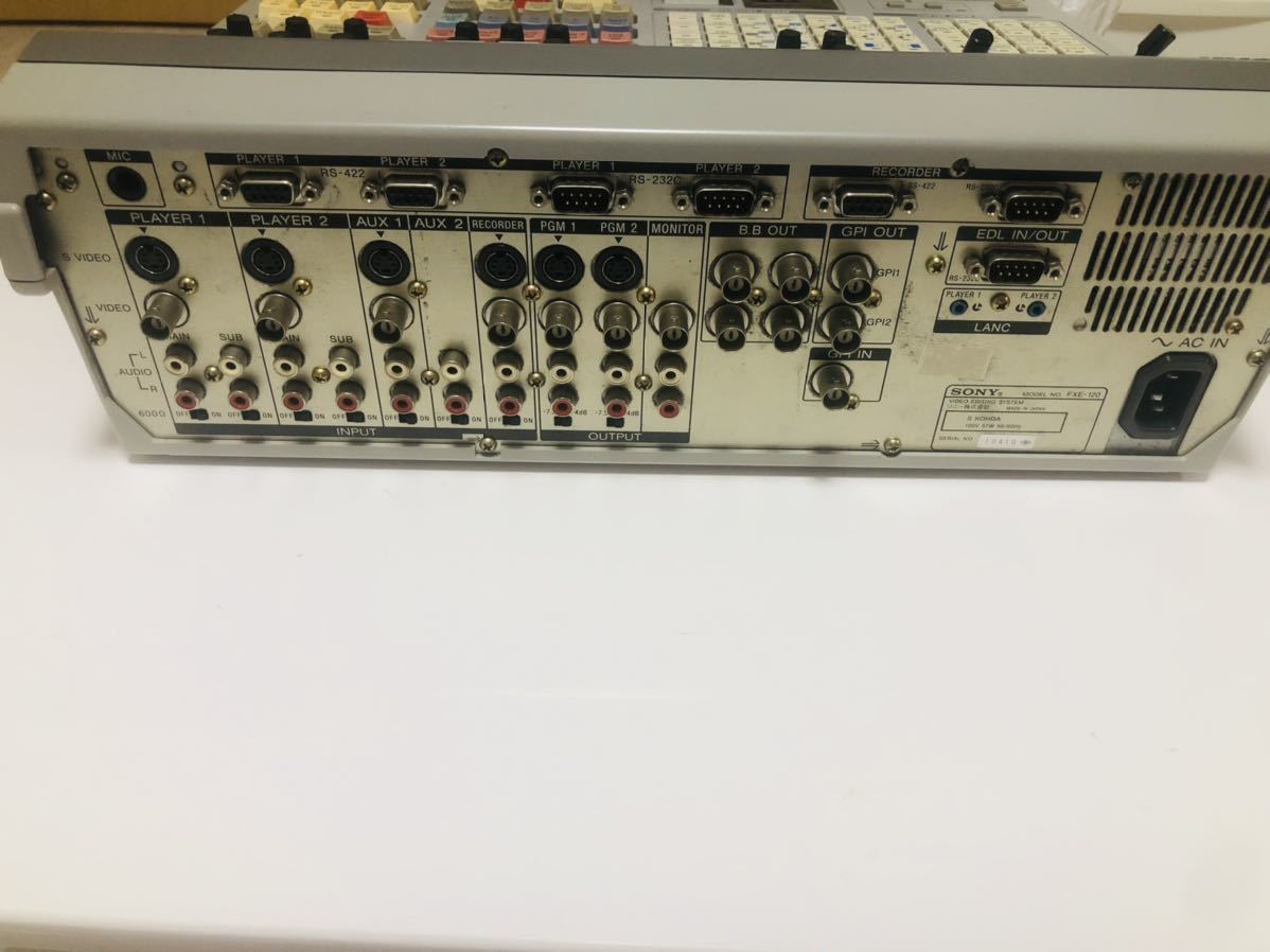 特別プライス SONY FXE-120 VIDEO EDITING SYSTEM 通電確認済み