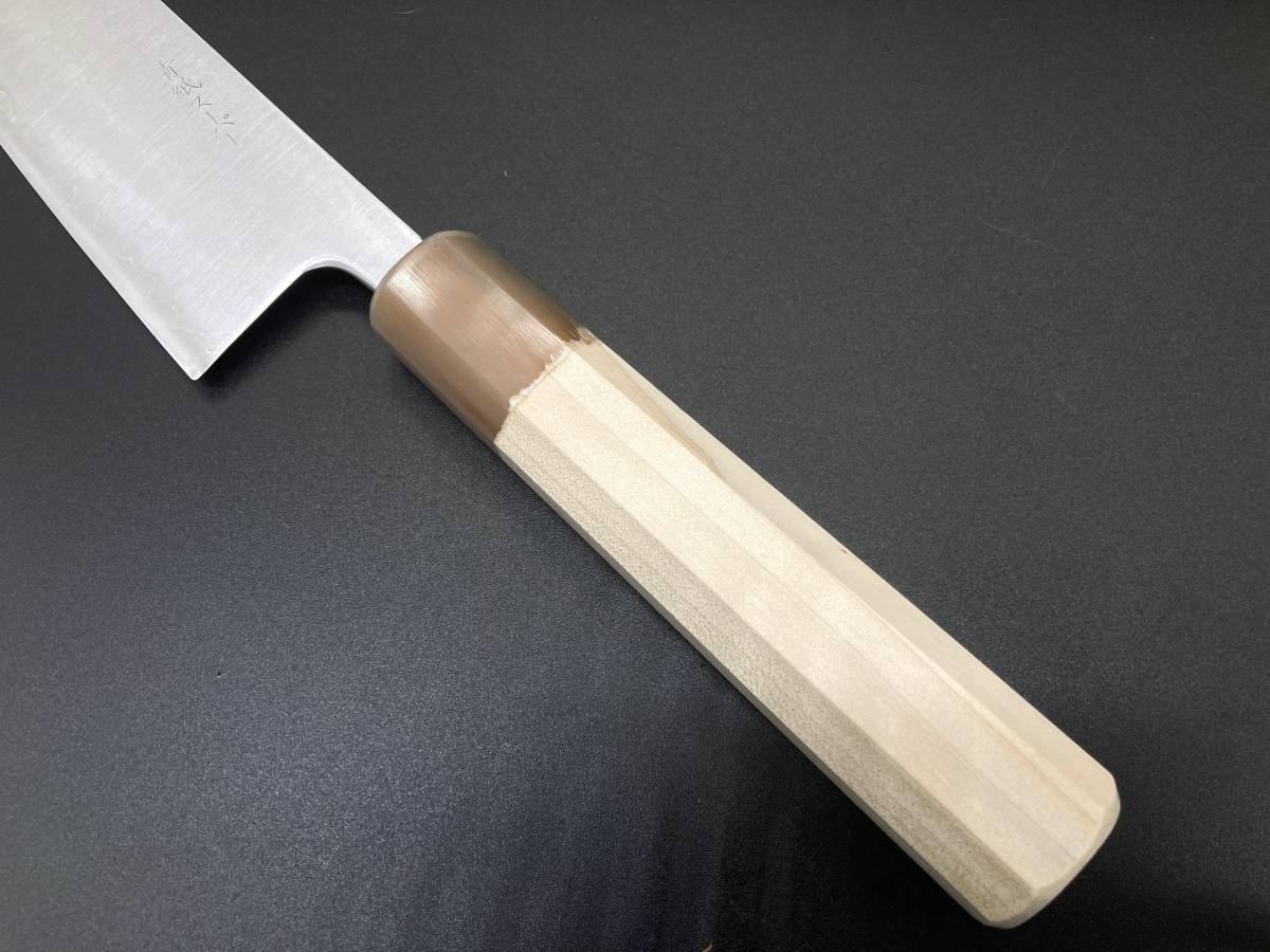 新品未使用品・日本製 青紙スーパー鋼・割り込み 和式・筋引き包丁