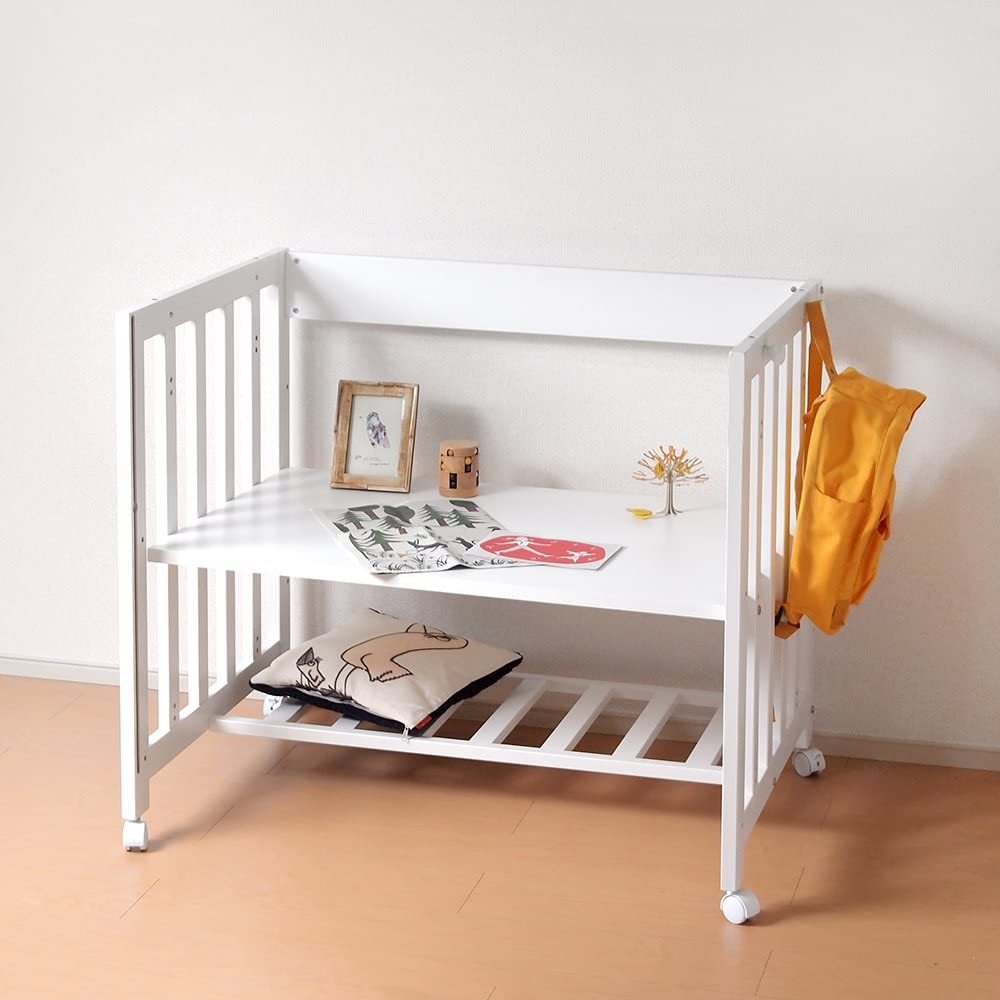  новый товар не использовался [10mois(timowa)] детская кроватка Canopy Mini bed & стол 