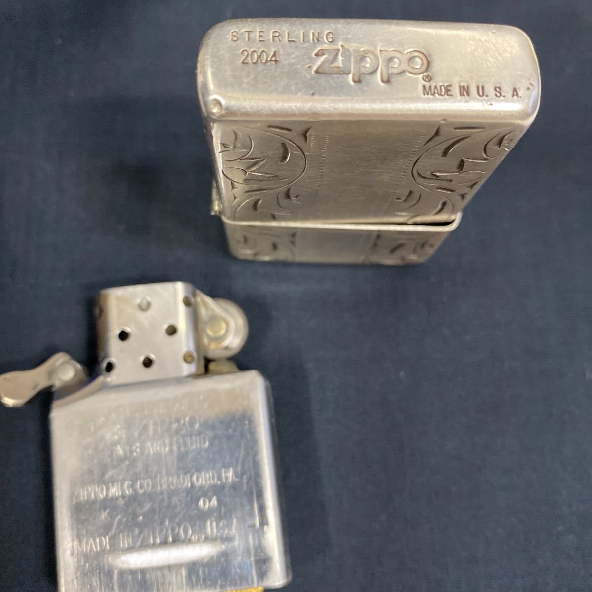 手彫純銀zippo_画像5