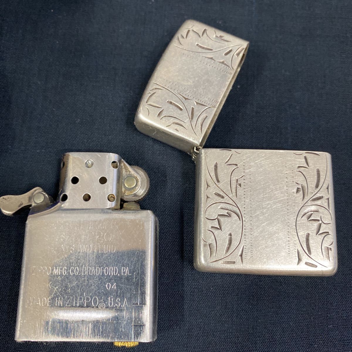 手彫純銀zippo_画像4