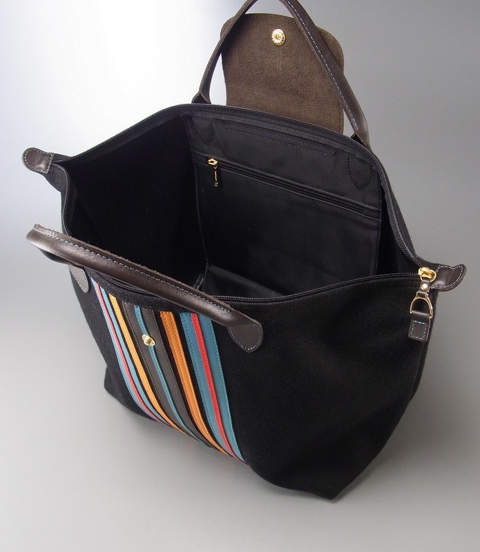 TE6118*フランス製*ロンシャン LONGCHAMP*フェルト トートバッグ