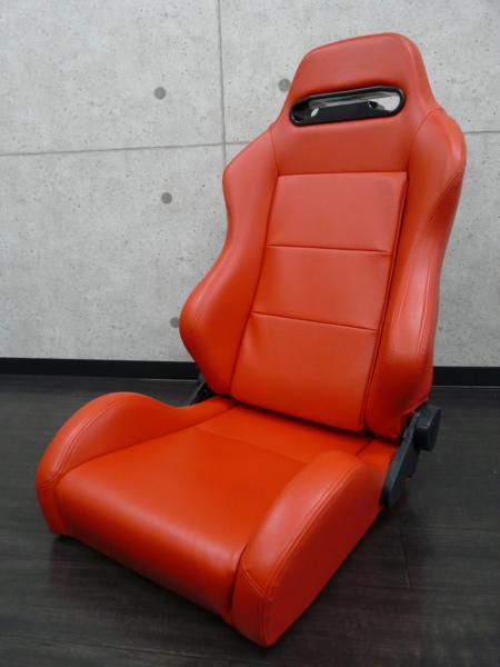  Recaro SR?? type reclining seat leather? RS5 black red 