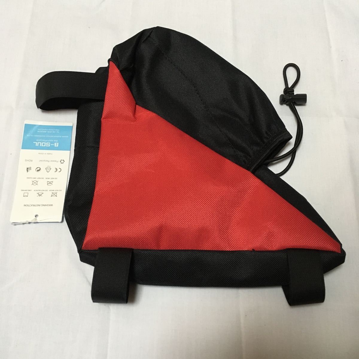 * new goods!! bicycle for bottle with pocket frame bag red *