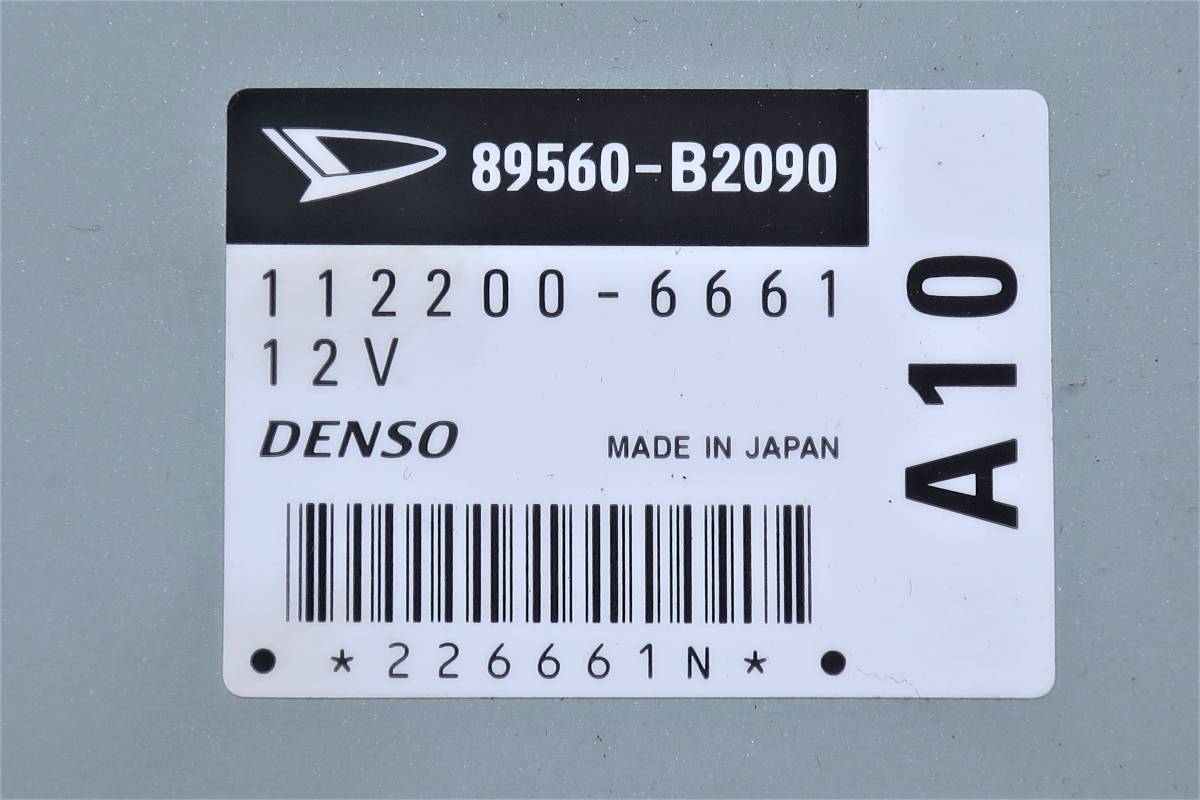 H15 LA-L152S L150S ムーヴ カスタム MOVE 2WD AT JB-DET 純正 エンジン コンピューター CPU / 89560-B2090 112200-6661 / 106227km_画像10