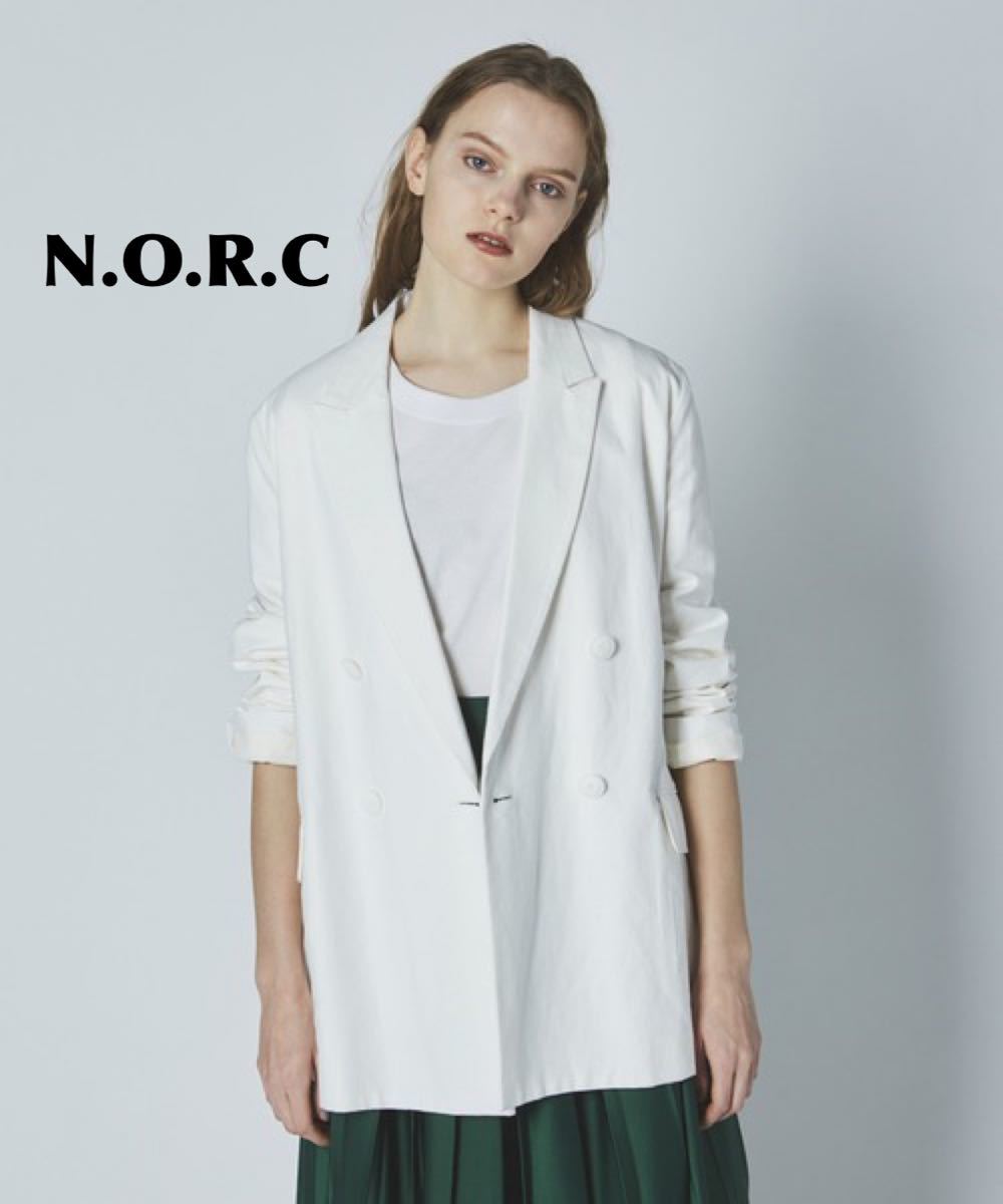 ノーク N O R C テーラードジャケット ダブル ジャケット リネン ノーク N O R C テーラードジャケット ダブル ジャケット リネン