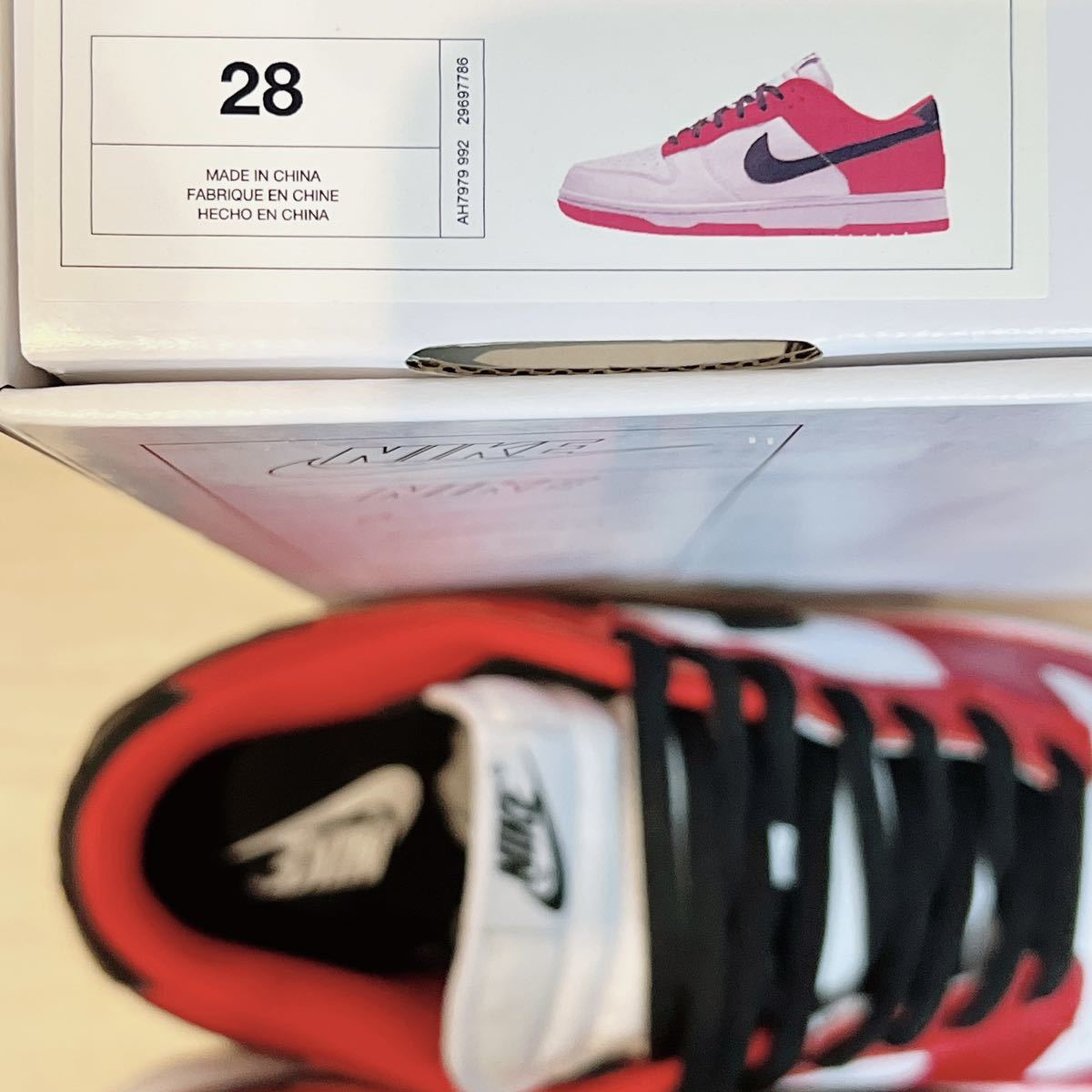 カスタム【新品】28cm NIKE BY YOU DUNK LOW CHICAGOカラー カスタム【新品】28cm NIKE BY YOU DUNK LOW CHICAGOカラー