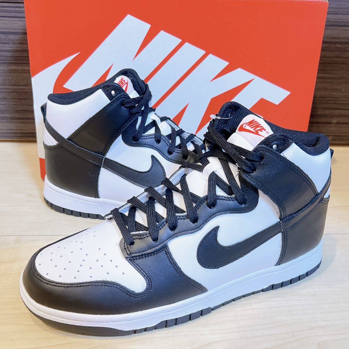 新品 28 5cm Nike WMNS Dunk High panda Black White ナイキ