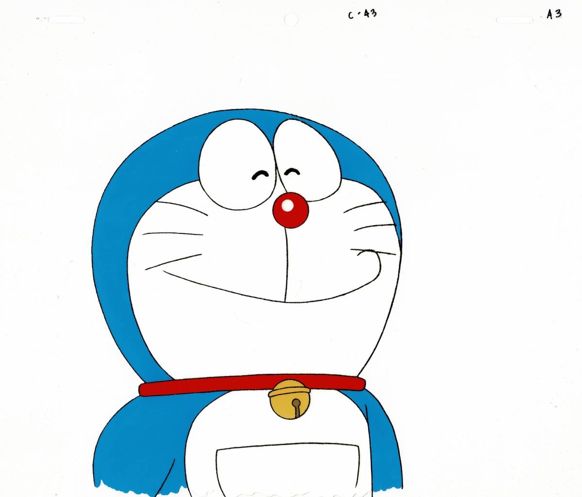  Doraemon cell picture autograph background . cut sack wistaria .*F* un- two male Shogakukan Inc. CoroCoro Comic ... kun tv morning day [A156]