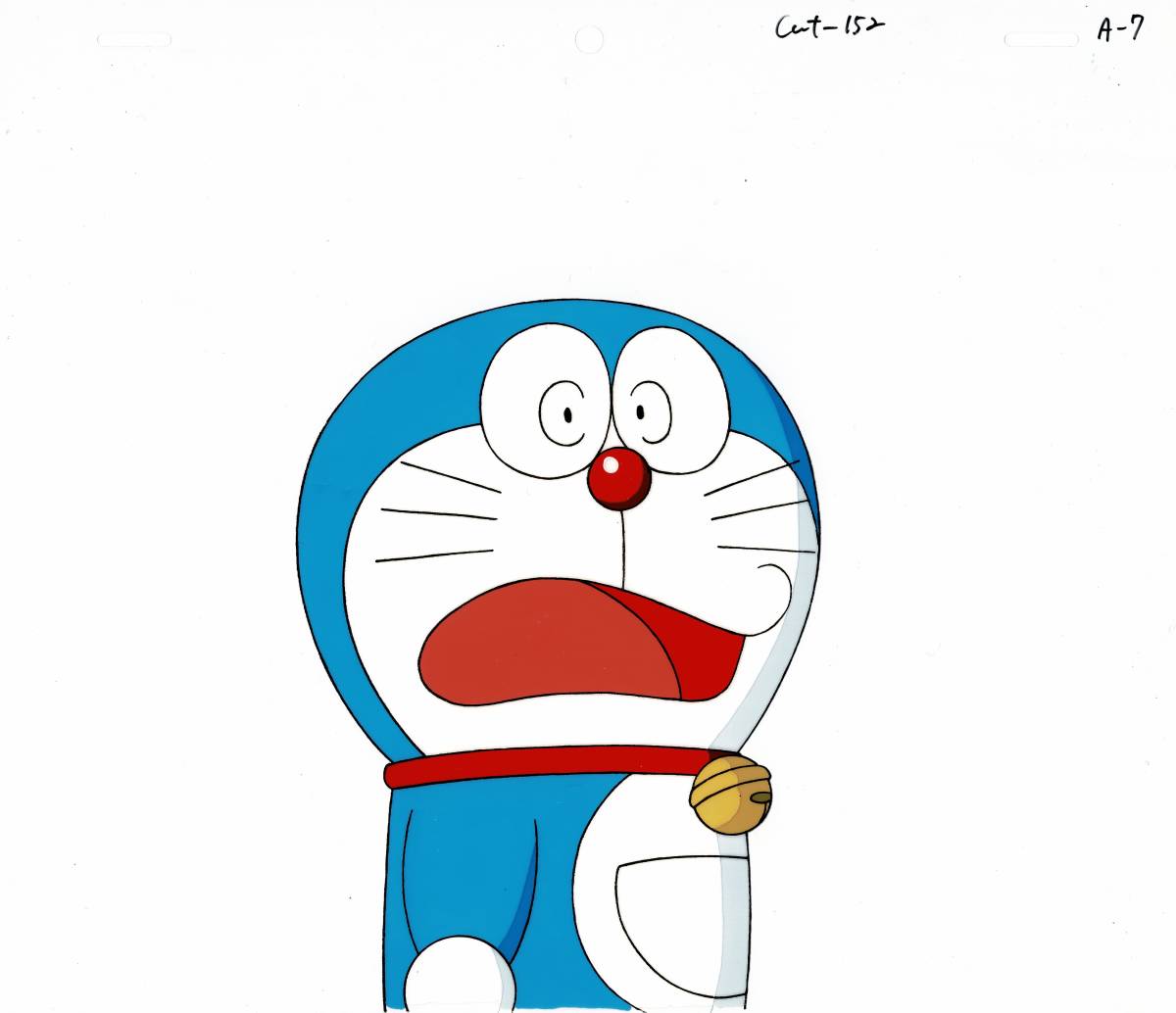  Doraemon . ratio extension futoshi 2 pieces set cell picture animation original picture autograph background . wistaria .*F* un- two male Shogakukan Inc. CoroCoro Comic ... kun tv morning day [A85]