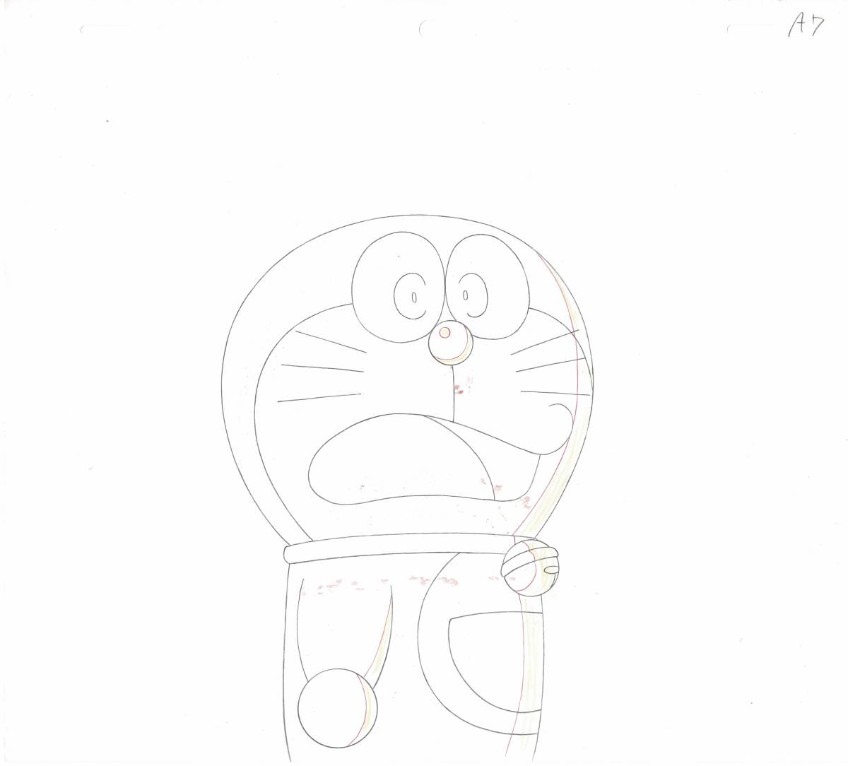  Doraemon . ratio extension futoshi 2 pieces set cell picture animation original picture autograph background . wistaria .*F* un- two male Shogakukan Inc. CoroCoro Comic ... kun tv morning day [A85]