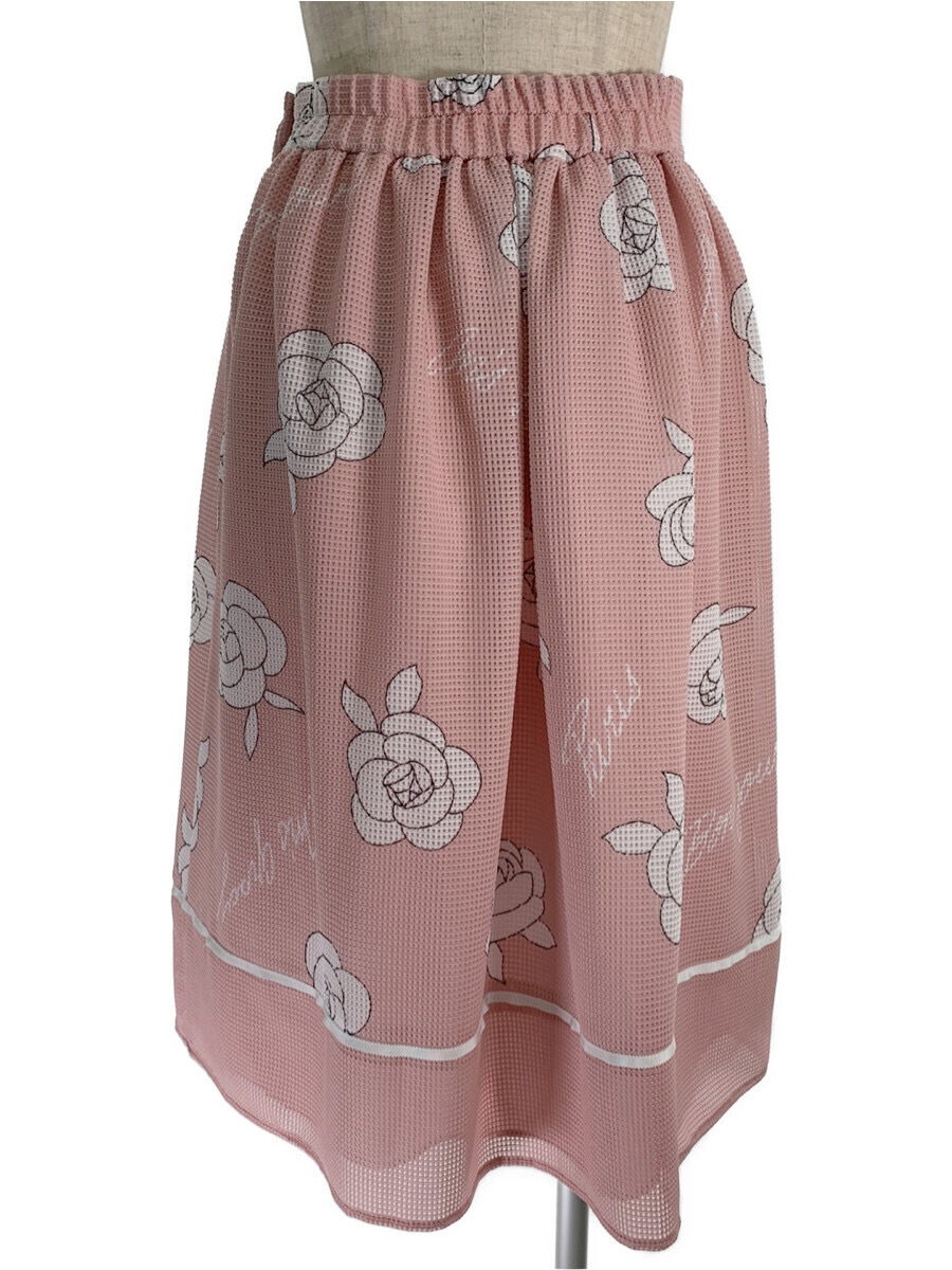エムズグレイシー スカート フラワープリントメッシュスカート 花柄 36_画像2