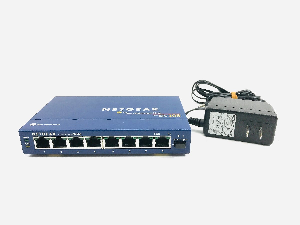 NETGEAR/ネットギア EN108 8ポート 10Mbps Ethernet Hub ハブ _画像1
