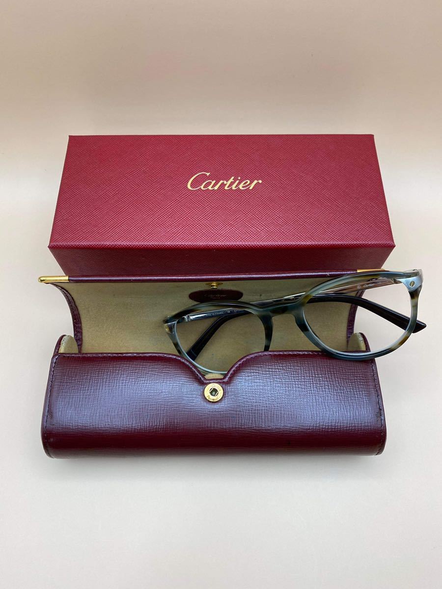 Cartier 眼鏡　made in france シルバー　鼈甲色　カルティエ　伊達メガネ _画像10