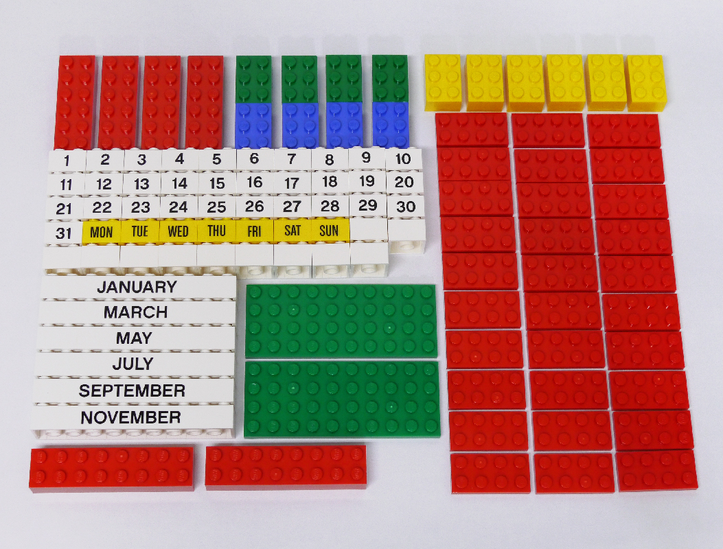 LEGO レゴ 正規品 Brick Calendar「 ブリックカレンダー 」箱・説明書