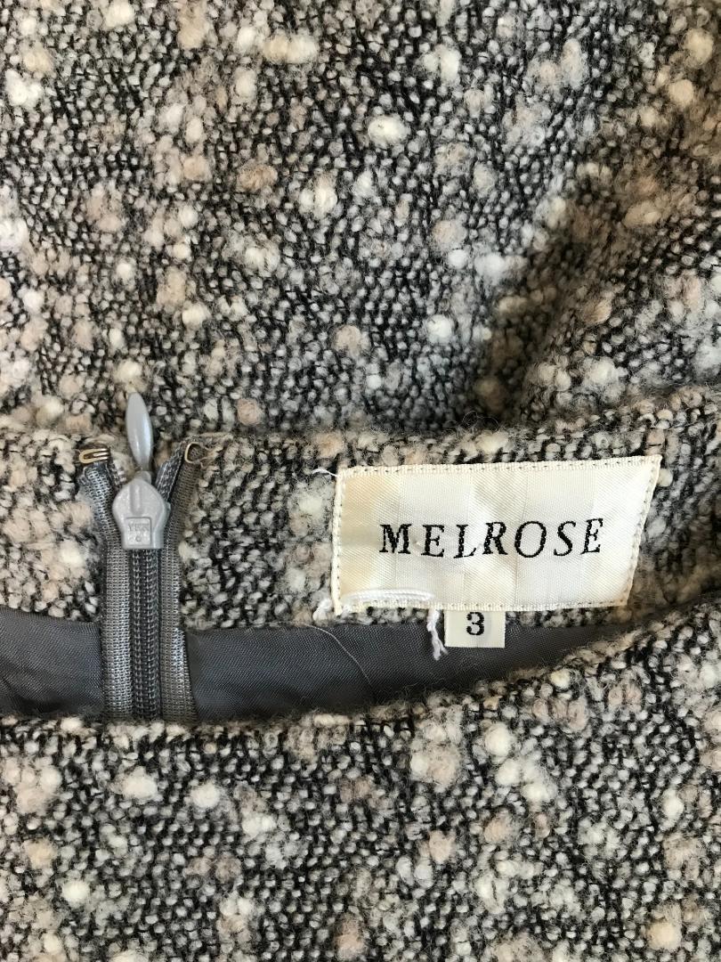 13636コ　melrose CLAIRE ワンピース　ドレス　３ ブラック系　宅急便コンパクト_画像5