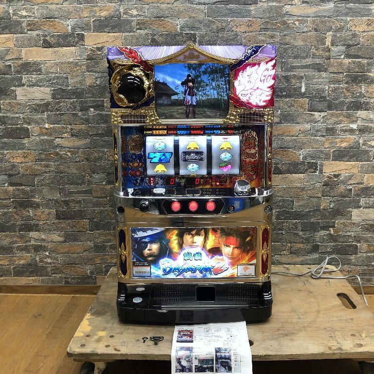 I064-2 エンターライズ パチスロ実機 戦国BASARA2 100V パチンコ