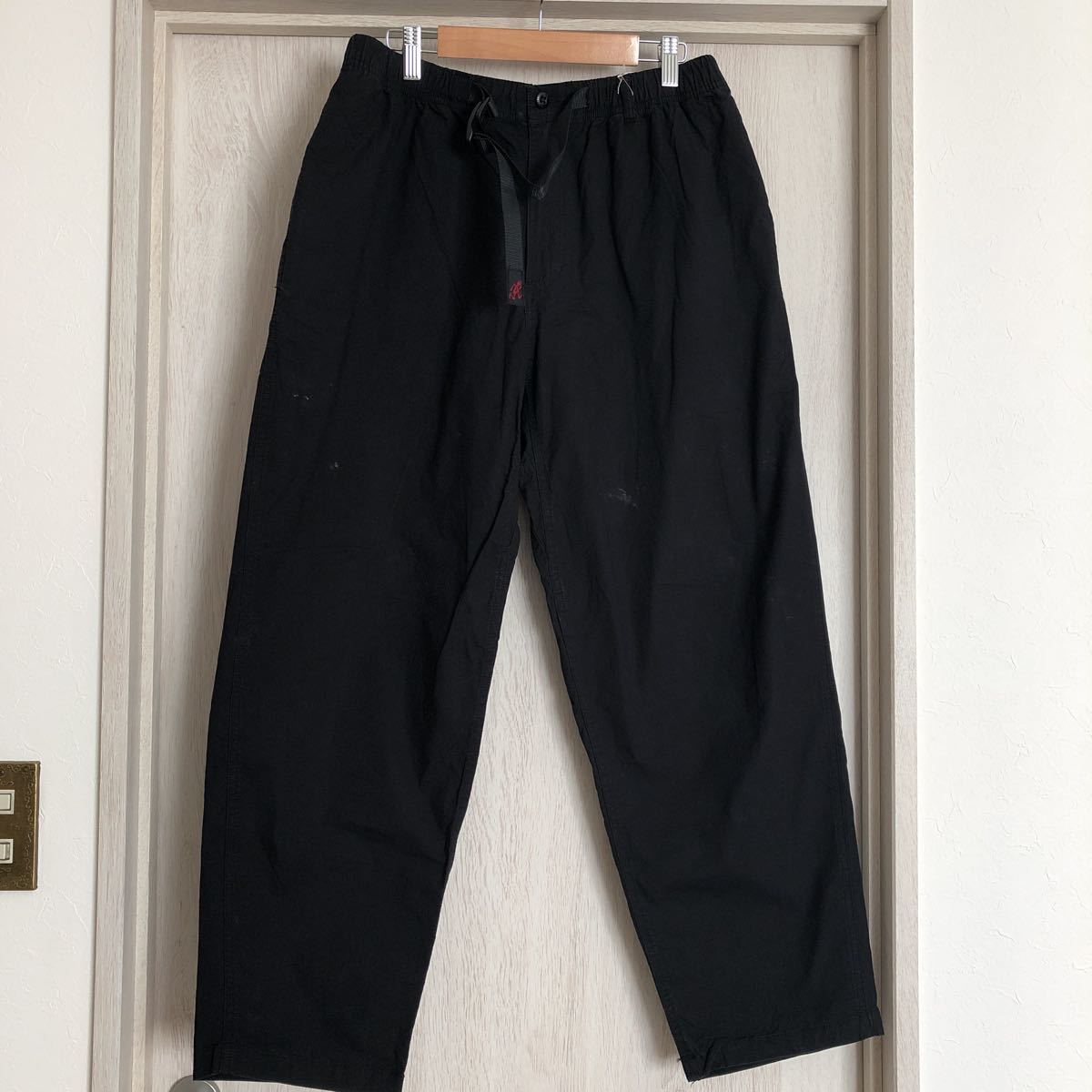 最安値挑戦! TAPED WIDE WEATHER ワイドテーパードパンツ ウェザー グラミチ GRAMICCI (k) PANTS アウトドア メンズ ブラック 黒 サイズL 男性用 グラミチ★レディースウェザーテーパードパンツ★ベージュ